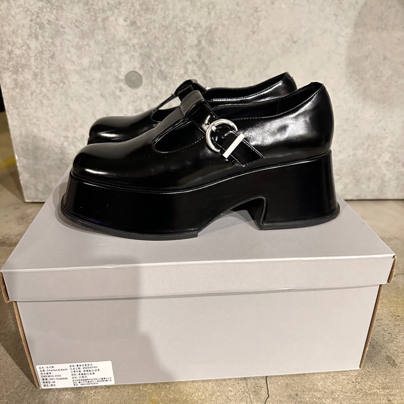 小CK T字厚底鞋-2