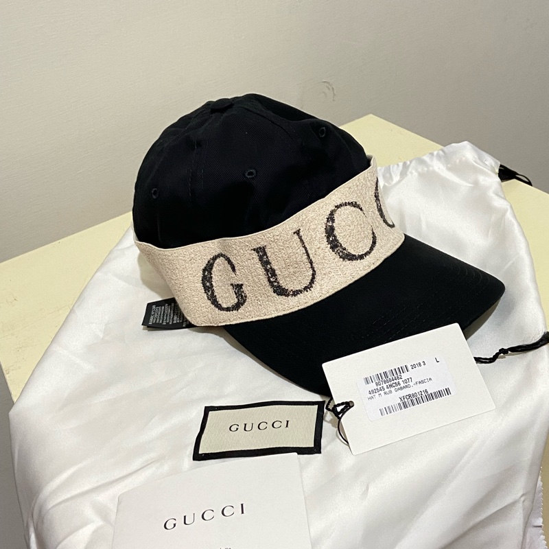 GUCCI Logo 頭巾造型棒球帽-0