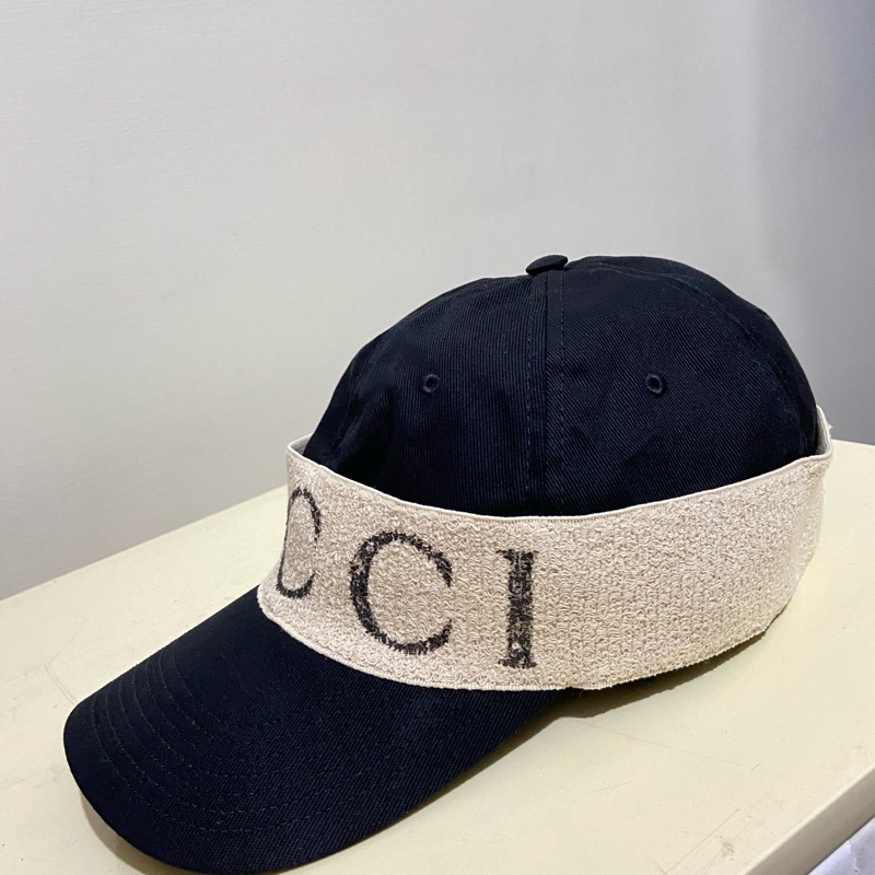 GUCCI Logo 頭巾造型棒球帽-1