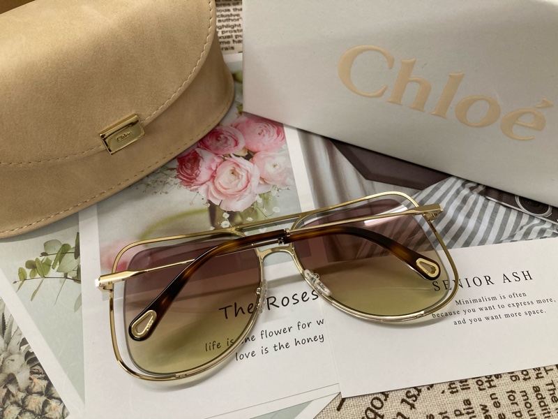 孫芸芸同款Chloe飛行款太陽眼鏡-3