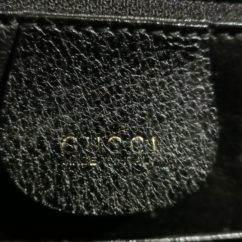 gucci vintage 竹節豬皮1947 小型手提包-5