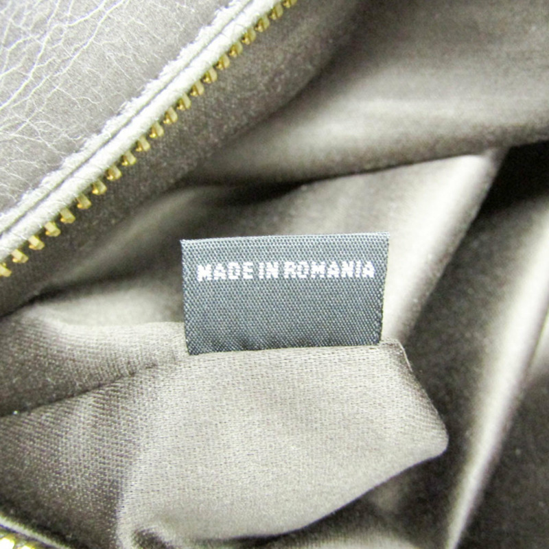 【日本直送】Miu Miu VITELLO SHINE RN1091 女士皮革手提包,單肩包灰色-9