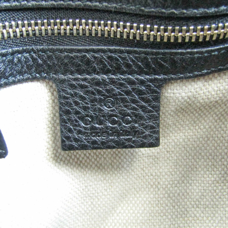 【日本直送】Gucci Soho 282309 女士皮革手提包黑色-7