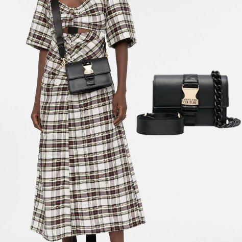 現貨新品【Versace Jeans Couture 扣環式單肩/斜背 3用包】-6