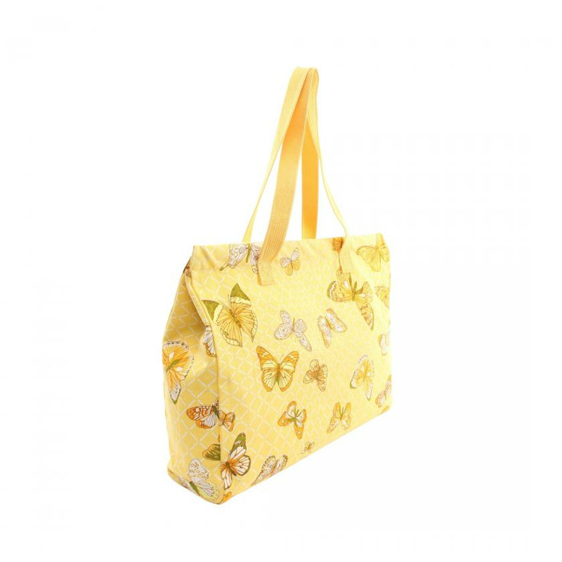 【日本直送】中古HERMES[B]9新蝴蝶 肩包 帆布托特包 黃色 多彩色-1