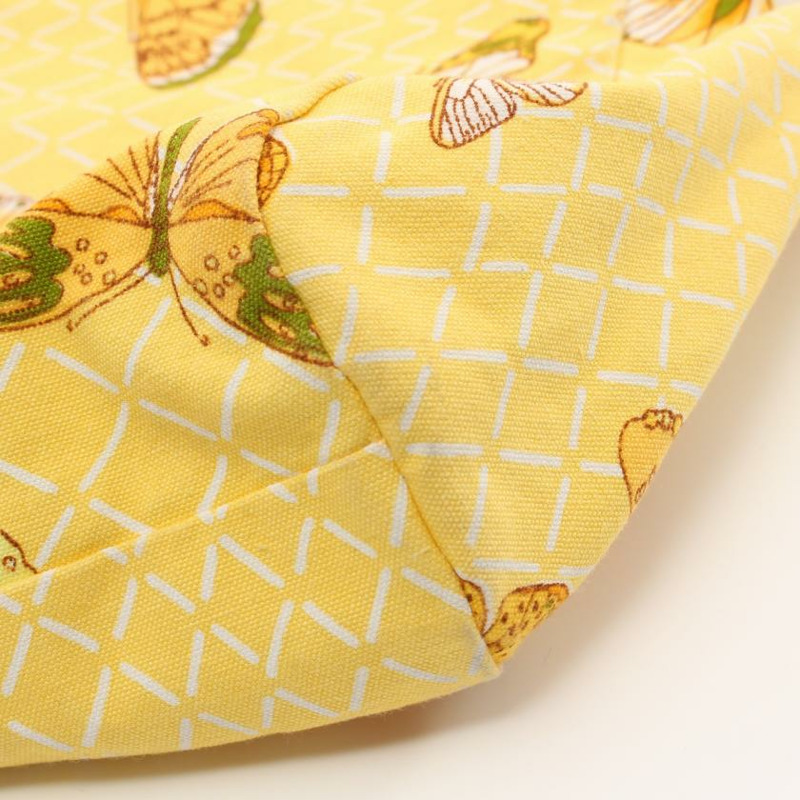 【日本直送】中古HERMES[B]9新蝴蝶 肩包 帆布托特包 黃色 多彩色-8