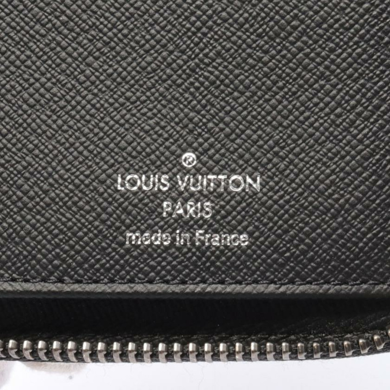 【日本直送】中古LOUIS VUITTON[B]9新Vertical 老花Eclipse 圓角拉鍊長款錢包 PVC 真皮 黑色-3