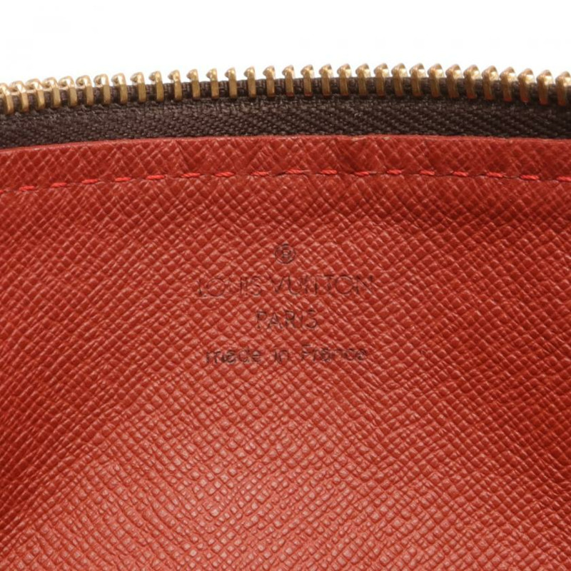 【日本直送】中古LOUIS VUITTON[B]9新Papillon30  烏黑色棋盤格 手提包 PVC 真皮 棕色-3