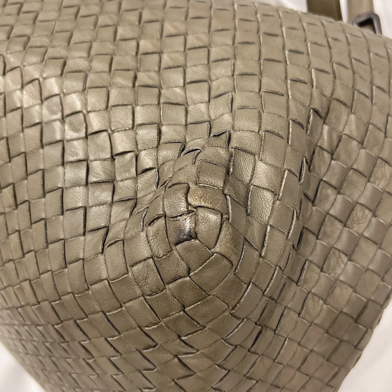 Bottega Veneta BV 灰色全皮經典編織 CABAT卡巴斯 購物包/托特包/肩背包-5