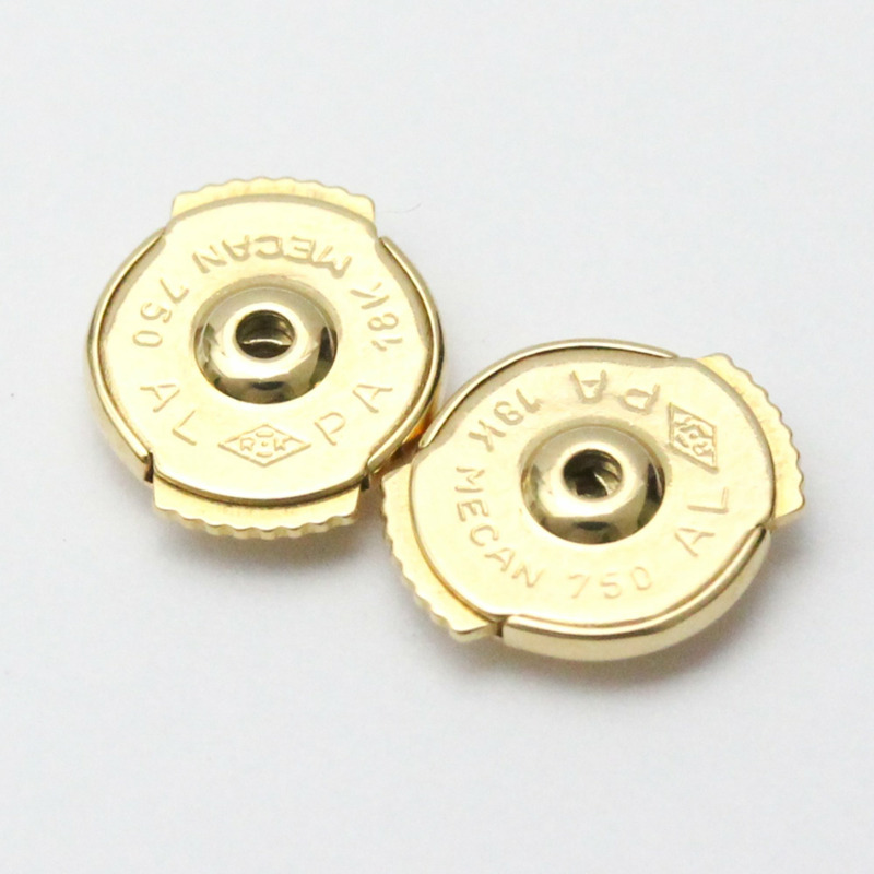 【日本直送】梵克雅寶 Sweet Alhambra Heart MOP 18K 黃金耳環 BF556440-8