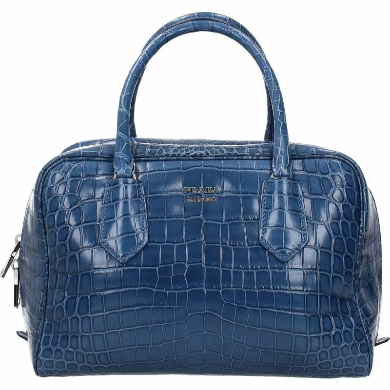 【義大利直送】全新品 Prada 手袋女式皮革鱷魚紋 Heavenly-0