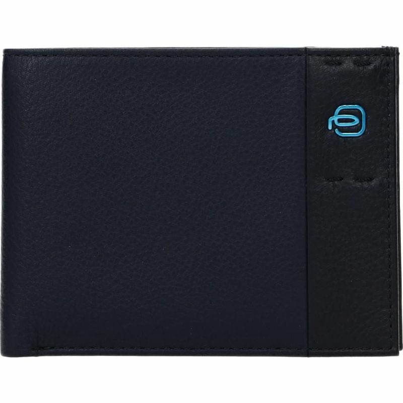 【義大利直送】全新品 Piquadro 錢包男士皮革藍色藍色海軍藍-0