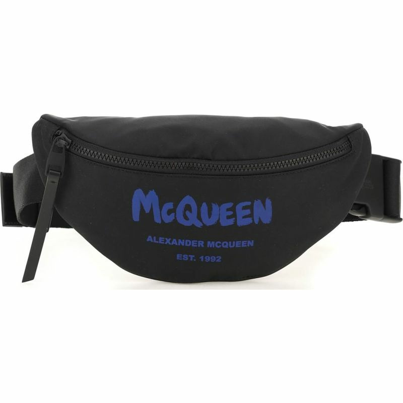 【義大利直送】全新品 “MCQUEEN GRAFFITI”尼龍腰包-2
