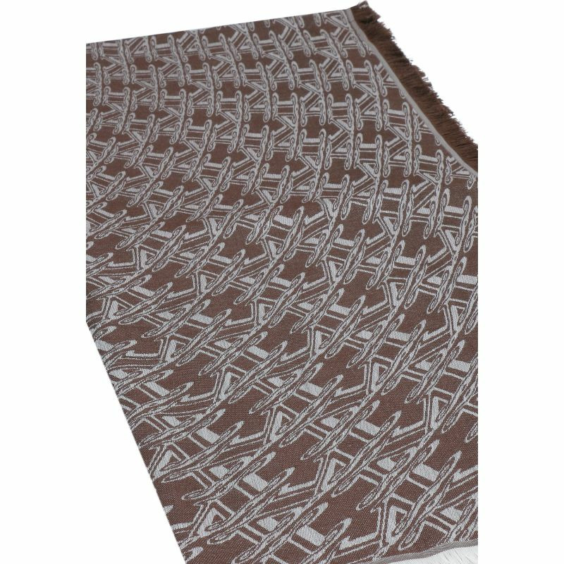 【義大利直送】全新品 絲綢和羊毛提花披肩-2