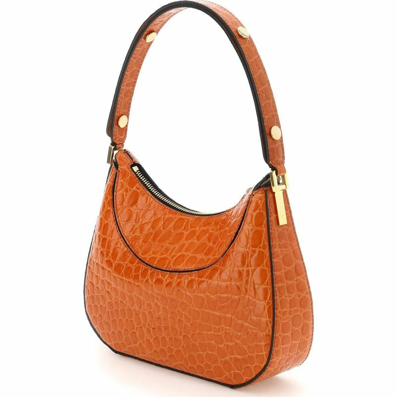 【義大利直送】全新品 鱷魚壓紋皮革迷你MILANO HOBO包-1