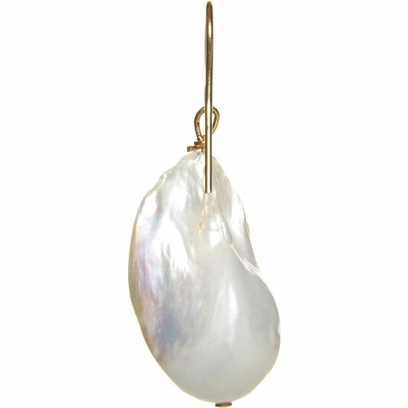 【義大利直送】全新品 金色白色金色+白色耳環-1