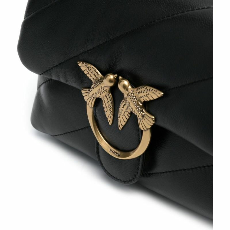 【義大利直送】全新品 LOVE 迷你包 黑色/金色#Z99Q-1