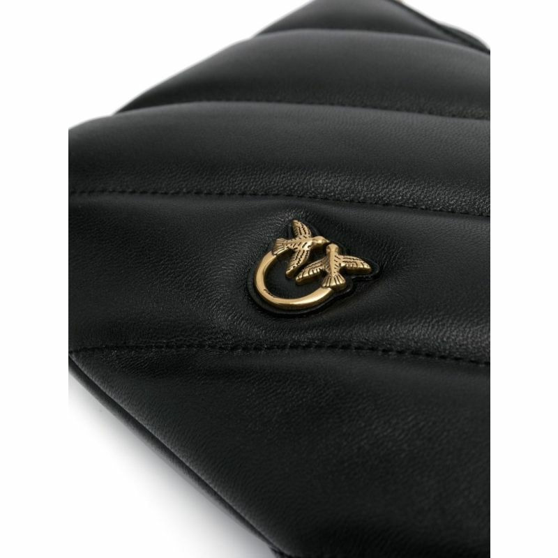 【義大利直送】全新品 扁平手拿包黑色/金色#Z99Q-4