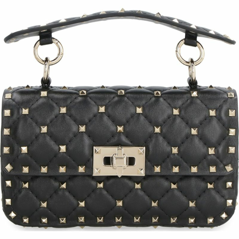 【義大利直送】全新品 Valentino Garavani - Rockstud Spike 皮革迷你斜挎包-0