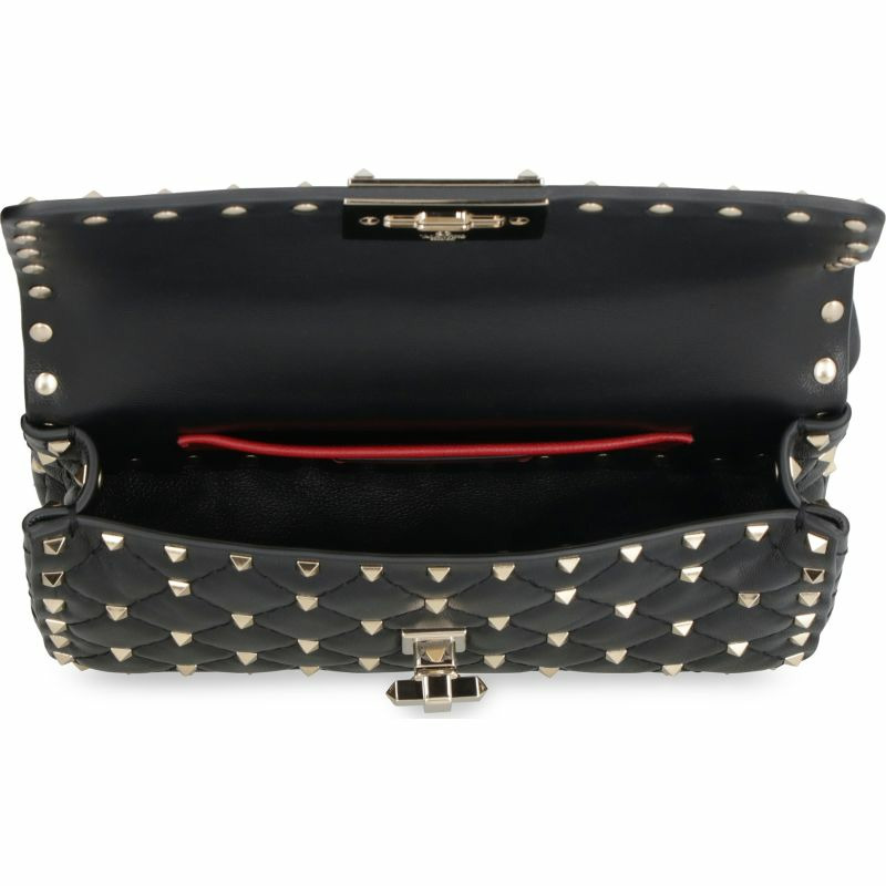 【義大利直送】全新品 Valentino Garavani - Rockstud Spike 皮革迷你斜挎包-5