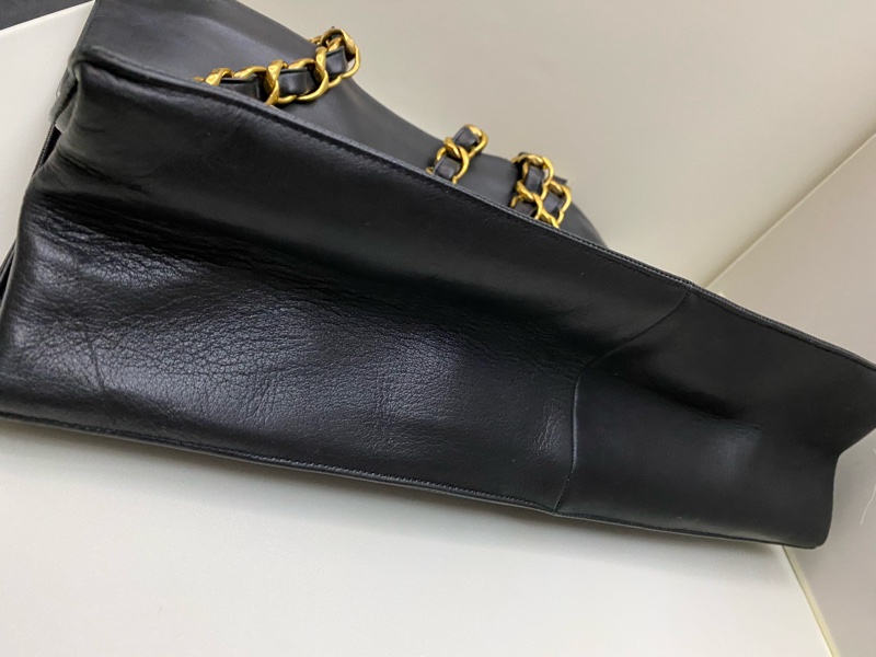 CHANEL香奈兒絕版雙鍊小羊皮托特包-3