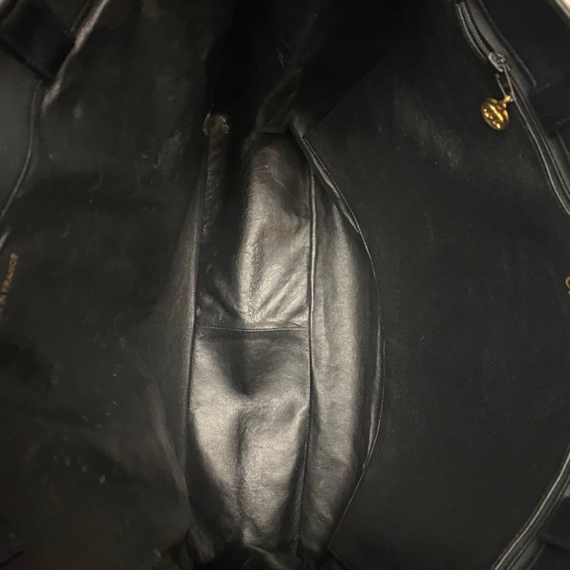 CHANEL香奈兒絕版雙鍊小羊皮托特包-8