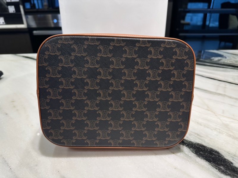 Celine 水桶包 中款 經典老花-5