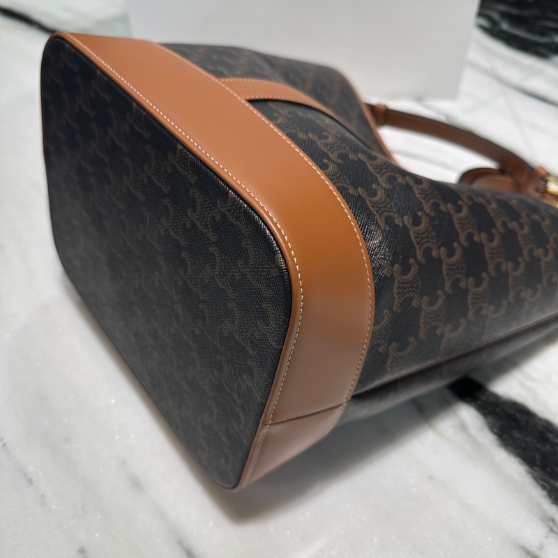 Celine 水桶包 中款 經典老花-6