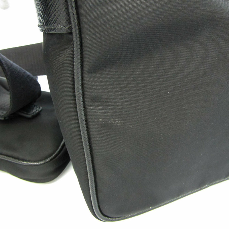 【日本直送】Prada 2VH112 女士，男士皮革，尼龍單肩包黑色-3