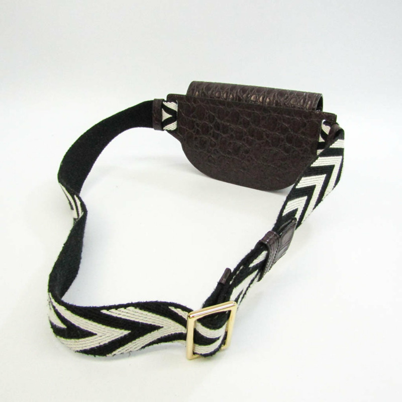 【日本直送】Bally CLAYN BELT.C 女士帆布、皮革單肩包 黑色、深紫色、白色-1