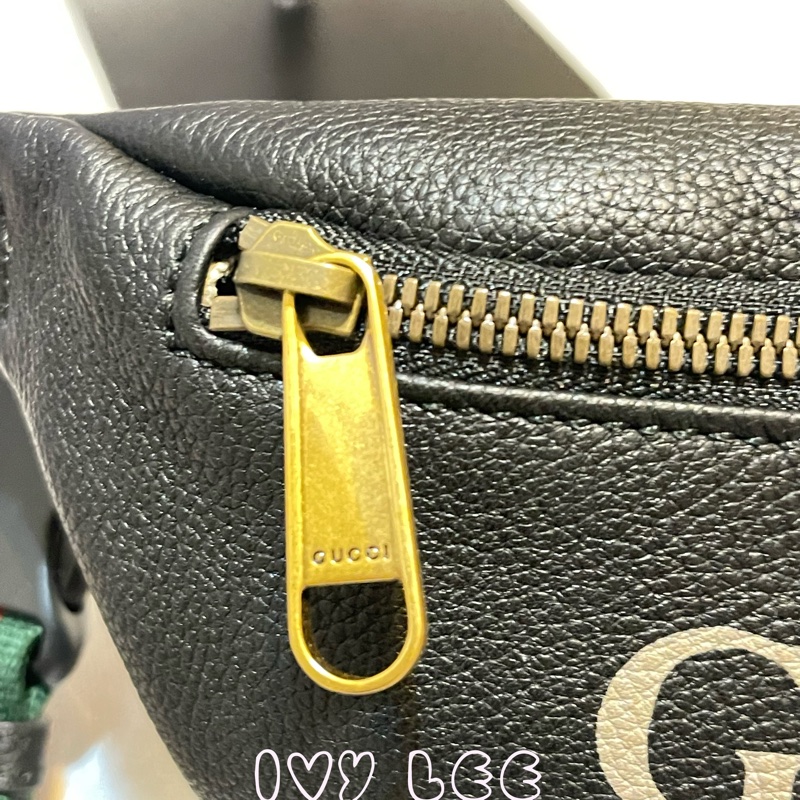 GUCCI 古馳 527792 黑LOGO小款腰包 精品包 肩背包 迷你胸包-2