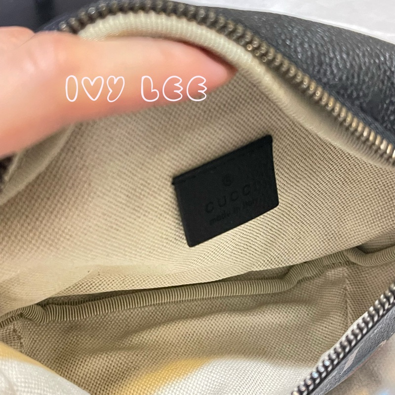 GUCCI 古馳 527792 黑LOGO小款腰包 精品包 肩背包 迷你胸包-3