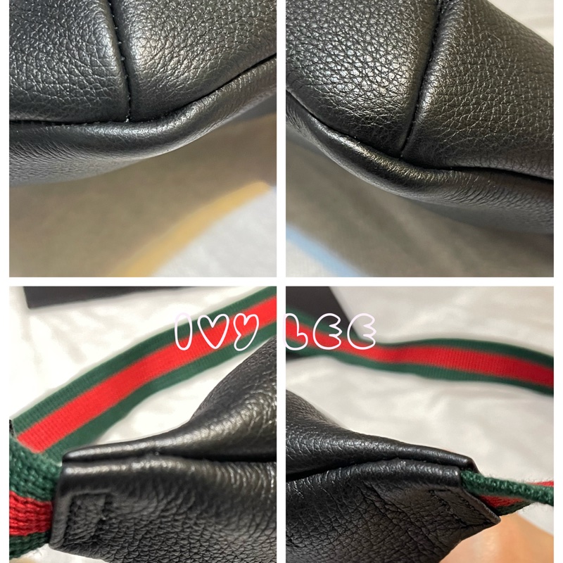 GUCCI 古馳 527792 黑LOGO小款腰包 精品包 肩背包 迷你胸包-4