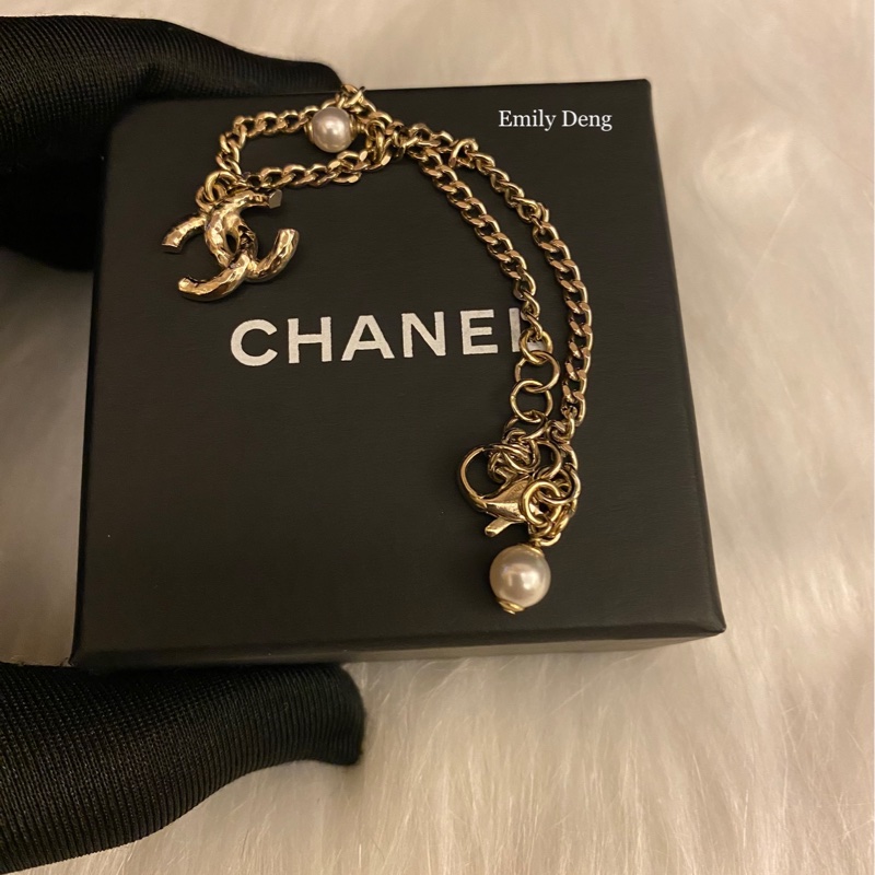 Chanel 經典雙C 水鑽 手鍊-2