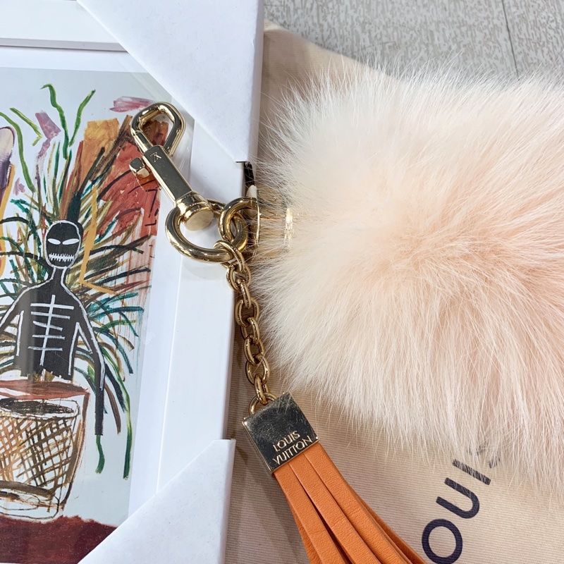 LV狐狸皮草吊飾-1