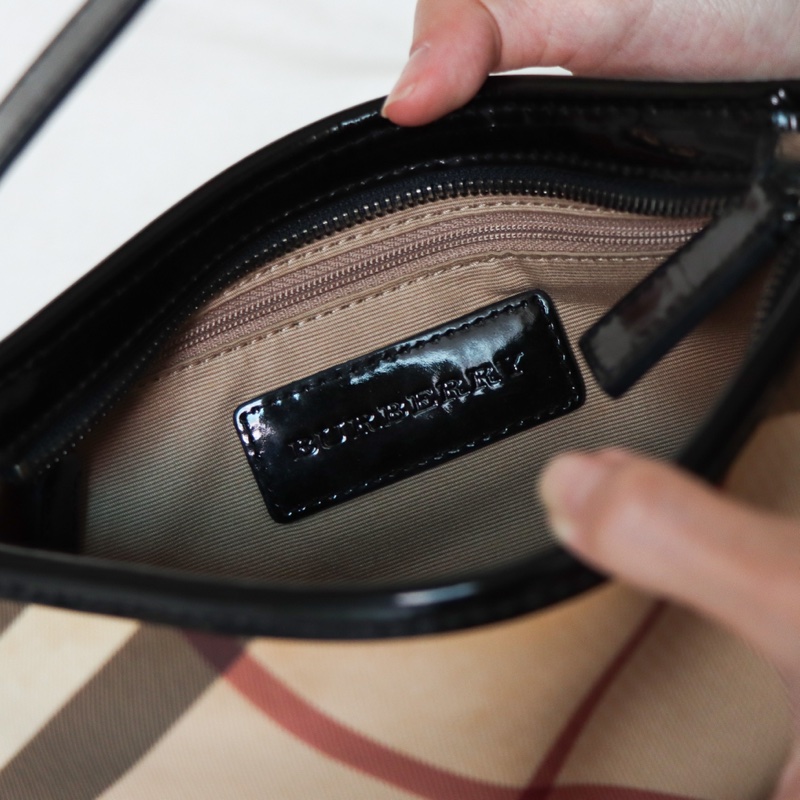 【Vintage】Burberry Nova Check 經典格紋腋下包-3
