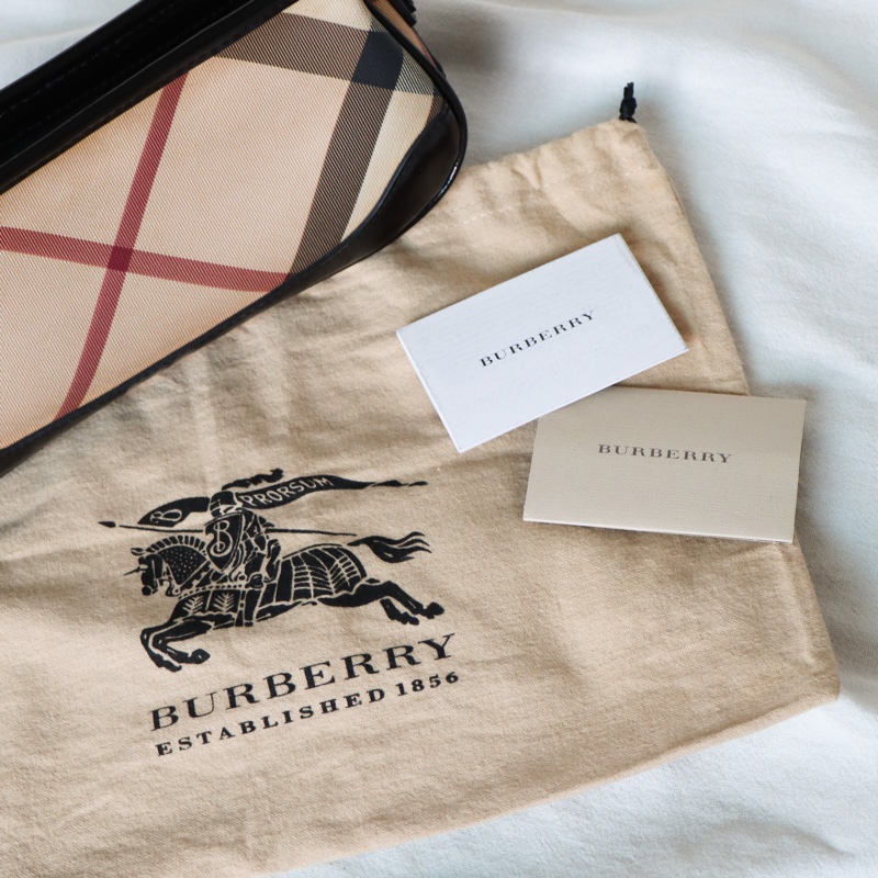 【Vintage】Burberry Nova Check 經典格紋腋下包-4