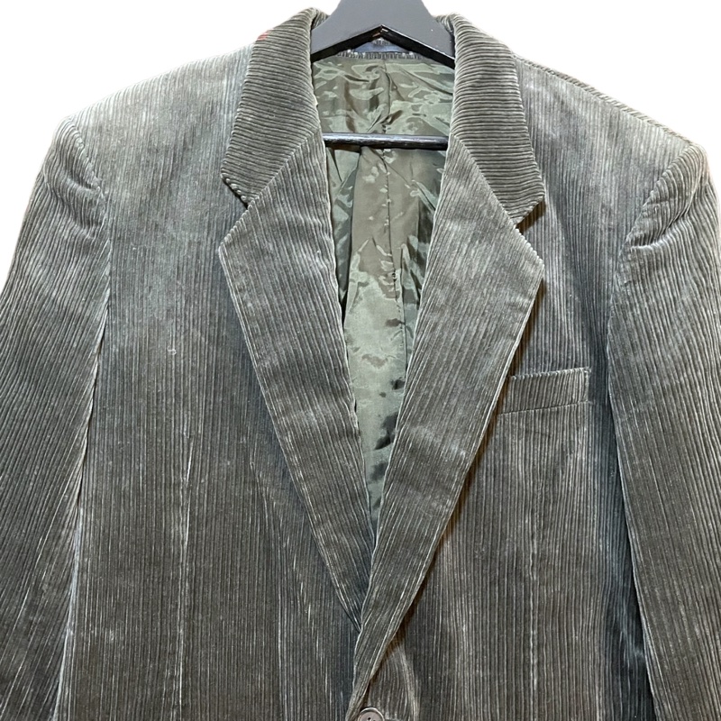 顛復古⚡️復古綠色粗燈芯絨口袋西裝外套❤️男女皆可F0118020-2