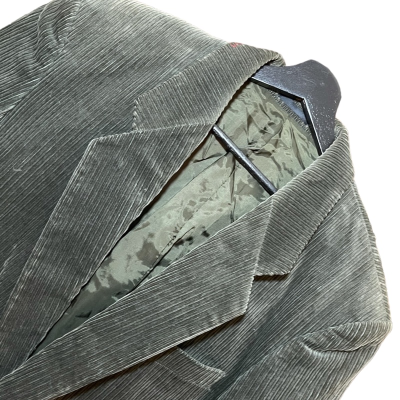 顛復古⚡️復古綠色粗燈芯絨口袋西裝外套❤️男女皆可F0118020-4