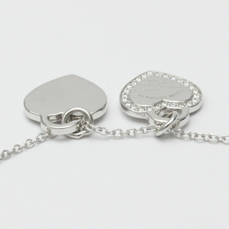 【日本直送】TIFFANY Return To 蒂芙尼心形吊墜鑽石18K白金項鍊BF557161-5