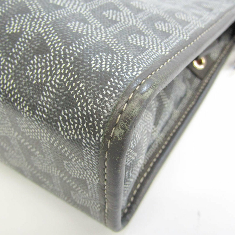 【日本直送】Goyard JOUVENCE GM 女士、男士皮革、塗層帆布手拿包灰色、白色-3