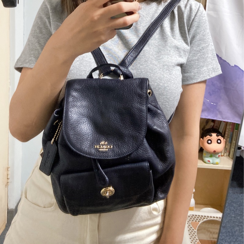 Coach 後背包 深藍色-1