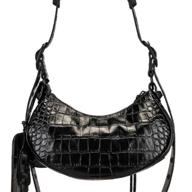 [Balenciaga 巴黎世家] 炸街爆款Le Cagole月牙腋下包 100%正品歐洲購入_xs全黑-2