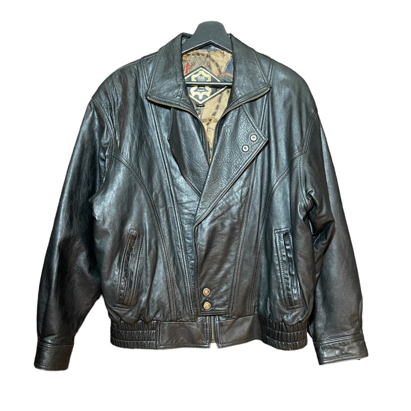 顛復古⚡️西班牙製綿羊皮騎士翻領皮衣❤️男女皆可F0127006-0