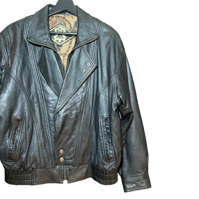 顛復古⚡️西班牙製綿羊皮騎士翻領皮衣❤️男女皆可F0127006-2