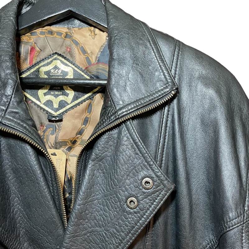 顛復古⚡️西班牙製綿羊皮騎士翻領皮衣❤️男女皆可F0127006-3