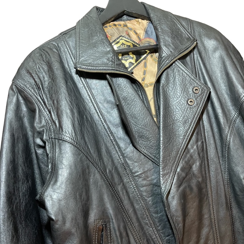 顛復古⚡️西班牙製綿羊皮騎士翻領皮衣❤️男女皆可F0127006-4