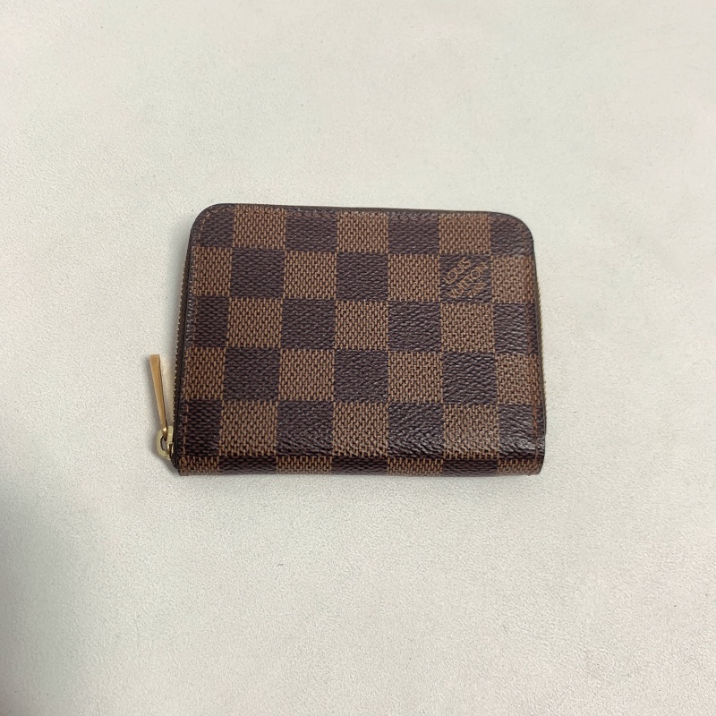 Lv格紋零錢卡夾包 N63070-0