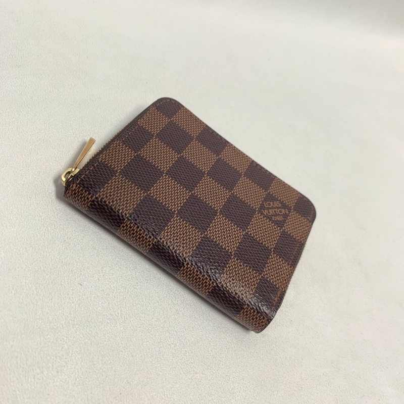 Lv格紋零錢卡夾包 N63070-1