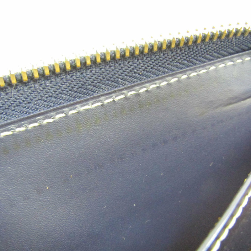 【日本直送】Goyard Matignon 男士、女士皮革、塗層帆布長款錢包(雙折)海軍藍-7